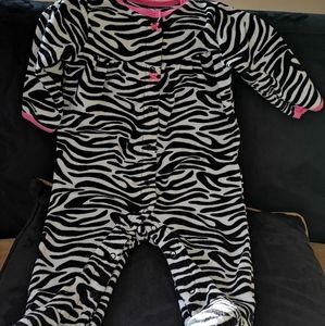 One piece footed pajama